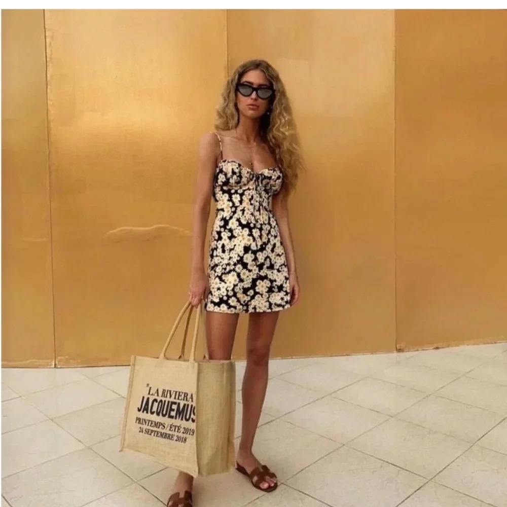 Realisation Devon Silk Foral Ruffle Mini Dress - image 2